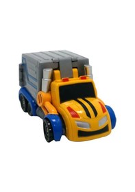 Resim Işıklı Sesli Dönüşebilen Robot Kamyon Otobot Transformers Oyuncak Çok Renkli 