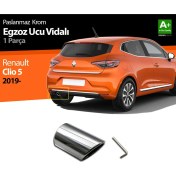 Resim Drs Tuning Renault Clio 5 Krom Egzoz Ucu Vidalı 2019 ve Üzeri 