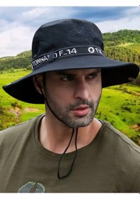 Resim Tezzgelsin Unisex Fileli Safari Outdoor Şapka Siyah 