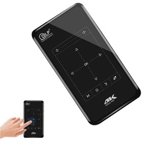 Resim idragon s90 Mini Taşınabilir Projektör Android 9 100ANSI Lümen DLP Wifi 3D 1080P Dahili Pil Stereo Hoparlör 