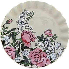 Resim Sudedi Home Roseline Altın Yaldızlı 6 Kişilik Cam Pasta Tabağı Takımı Çok Renkli 