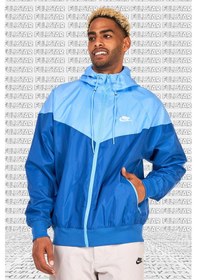Resim Nike Sportswear Windrunner Jacket Blue Navy Kapüşonlu Erkek Ceketi Mavi Lacivert 