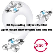 Resim Mini Rc Drone 4ch 6 Eksenli Başsız Mod Helikopter 360 Derece Çevirme Uzaktan 