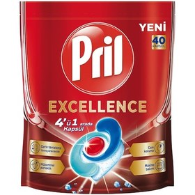 Resim Pril Excellence Bulaşık Kapsülü 40'lı 724 G 3 Adet 