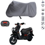 Resim Yamaha BWS 125 Arka Çanta Uyumlu Motosiklet Branda Su Geçirmez Motor Branda 