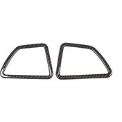 Resim Lasonstiges Araba Styling Karbon Fiber Doku İç Merkez Kontrol Paneli Klima Çıkış Kapağı Döşeme Bmw X5 X6 E70 E71 