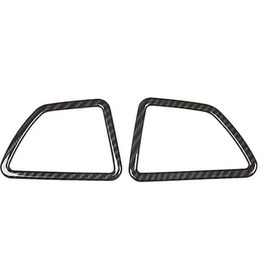 Resim Lasonstiges Araba Styling Karbon Fiber Doku İç Merkez Kontrol Paneli Klima Çıkış Kapağı Döşeme Bmw X5 X6 E70 E71 
