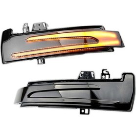 Resim Mercedes Benz İçin C43 C63 C180 C200 C250 C300 C350 C400 E63 E200 E250 E300 Smoked Lens Amber Smoked Lens Amber 