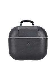 Resim Apple Uyumlu AirPods 3.nesil Deri Kılıf Juni Aa1 Siyah Siyah 