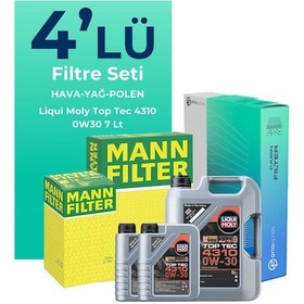 Resim Mann Fiat Ducato 2.3 Dizel Filtre Bakım Seti Liqui Moly Motor Yağlı (2019-2023) 4 Lü - 