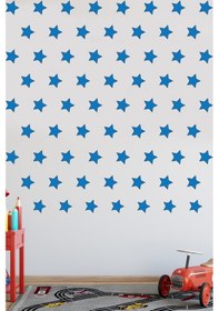 Resim 94 Adet Mavi Yıldız Çocuk Odası ve Anaokulu Duvar Sticker 
