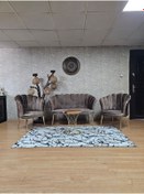 Resim ZAFİR Papatya Çay Seti Koltuk Takımı Gold Sivriltme Ayak, Balkon, Salon, Ofis, Cafe Koltuk Takımı 