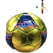 Resim TOPROCKSTORE Parlak Dikişli Futbol Topu 5 Numara Şişirme Pompası Hediyeli 