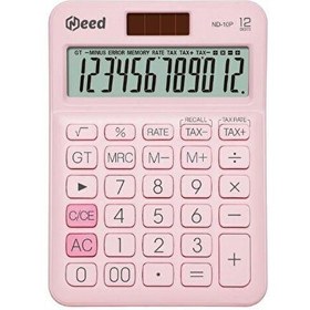 Resim Need ND-10P Pastel Pembe Hesap Makinesi 