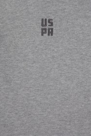 Resim U.S. Polo Assn. Erkek Çocuk Antrasit Melanj Kapüşonlu Sweatshirt 50325170-VR081 