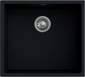 Resim Real Stone Steep 50x40 Siyah Granit Mutfak Eviyesi Siyah 