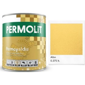 Resim Permolit Isıya Dayanıklı Dekoratif Yaldız Boya Altın 0.375 Lt. 