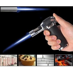 Resim Pürmüz Çakmak 1300 Derece Gazlı Pürmüz Çakmak Standlı Çok Renkli 