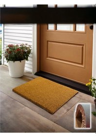 Resim Semplice Kahve Coco 40x60 Cm Kapı Önü Paspası 