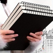 Resim 4 Adet Üst Spiral Bağlama ile Sketchbook Seti, Her Birinde Asit Özgür Kağıt 30 Sayfa, Başlangıç Sanatçıları İçin İdeal. Halloween veya Noel için Hediyeler Olarak Mükemmel, 14,78 cm uzunluk x 10,49 cm genişlik. 