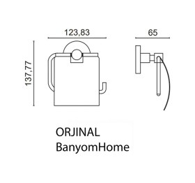 Resim Çelik Banyo Paslanmaz Pirinç Flora Tuvalet Kağıtlık Krom 