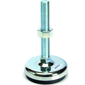 Resim KKA101615 Krom Kaplı Ayak Çap:100 M16x150mm Civatalı 