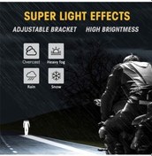 Resim Shineyee 60w 6000lm Yuvarlak Led Melek Gözü Işık Çubuğu 6000k/3000k Beyaz+sarı Işık Motosiklet Off 