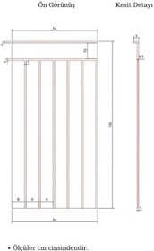 Resim nifiart Dekoratif, Duvar Çıtası, Ahşap Duvar Paneli, Boyanabilir, Ham, Mdf, 27x102 (3 lü PAKET) 