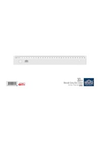 Resim Hatas 0161 Mercekli Geniş Büro Cetveli 30 CM Şeffaf 