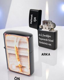 Resim MULTİ TESPİH Kişiye Özel Benzinli Çakmak, Zulfikar 