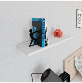 Resim Decormet Adam Kitap Tutucu Siyah 