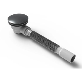 Resim yapıtaşı Yt74 Silindirik Duş Teknesi Sifonu Körüklü 50mm 