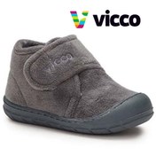 Resim Vicco Color Ilk Adım Bebek Ortopedik Çocuk Panduf Spor Ayakkabı Füme 