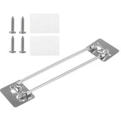 Resim Teltree Kampüs/karavan Banyo Köşe Depolama Çubuğu: Ayarlanabilir Paslanmaz Çelik, 24.5-37.8cm, Kaydırılabilir Tabanlı, Drillsiz Kurulum, Gümüş, Tekli Paket 