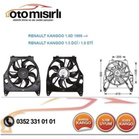 Resim Otomısırlı RENAULT KANGOO 1.9 DİZEL FAN MOTORU 