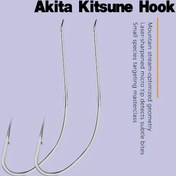 Resim 100 adet Akita Kitsuone Kanca Akarsu Balıkçılığı için - Küçük ve Mikro Balıkçılık Kanca Lazer Akış Teknolojisi ile Keskin Noktalı Geometri, Mikro Optimize Edilmiş Başyapı Tasarımı, Karbon Çelik, Beyaz - Cadılar Bayramı, Noel, Sevgililer Günü, Babalar Günü Hediyeleri için mükemmel 