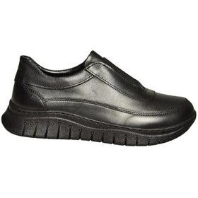 Resim Fox Shoes U555702403 Siyah Hakiki Deri Günlük Kadın Ayakkabı Siyah-hakiki Deri 