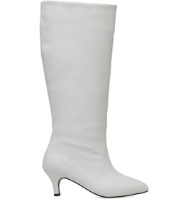 Resim Butigo Helly 3pr Beyaz Kadın Topuklu Çizme 000000000101740938 Beyaz 