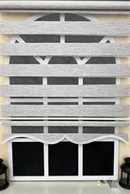 Resim StorBurada Zebra Stor Perde Gri Etek Dilimli STB-400-V04 Gri 50 x 200 