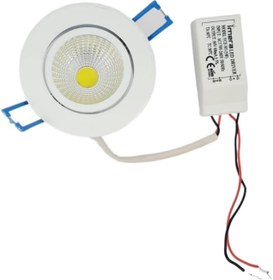 Resim 3 WATT LED SPOT TRAFOLU BEYAZ KASA GÜN IŞIĞI (YCE-N3) (2 ADET) 