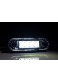 Resim Ahmet Otomotiv Beyaz 4 Ledli Parmak Lamba 12v-36v Kablolu 85x28 