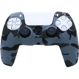 Resim Ps5 Controller Kamuflaj Seri Koruyucu Silikon Kılıf Model-4 
