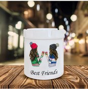 Resim Genel Markalar Best Friends Baskılı Seramik Şık Küllük 