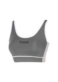 Resim Hummel Rosita Kadın Gri Bisiklet Yaka Sporcu Sütyeni Gri 