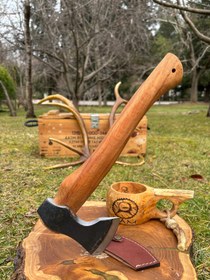Resim Kam Knife Uzun Saplı Kamp Baltası Dövme Çelik 