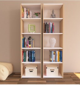 Resim Nurmobilya Nur Mobilya Zeyna 2'Li Kitaplık Farklı Renk Seçenekleriyle 