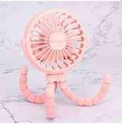 Resim Bebek El Tipi Fan Koltuğu Usb Şarj Edilebilir Yapraksız Ple Pembe, 