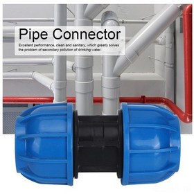 Resim Hangfox 63mm X 63mm Pe Malzeme Su Borusu Bağlantı Elemanı - Dayanıklı, Sağlıklı Ve Uzun Ömürlü Doğru Bağlayıcı 