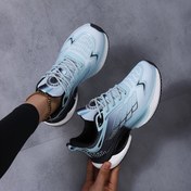 Resim Kadınların Rahat Koşu Ayakkabıları, Nefes Alabilen File Kumaş, Şok Emici, Ayarlanabilir Kayış, Düşük Taban, Beyaz, 36-45 