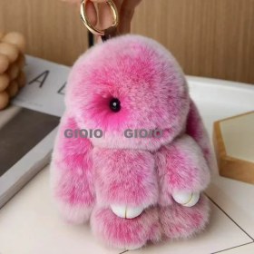 Resim Silver1 Gıoıo Yeni Sevimli Gerçek Saç Tilki Küçük Cinderblock Saç Araba Anahtarlık Kolye Ins Pixie Peluş Top Çanta Aksesuarları (Yurt Dışından) 